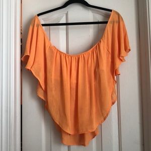 Off the Shoulder Crop Blouse